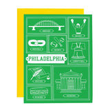 Philadelphia Frames Greeting Card