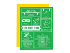 Philadelphia Frames Greeting Card