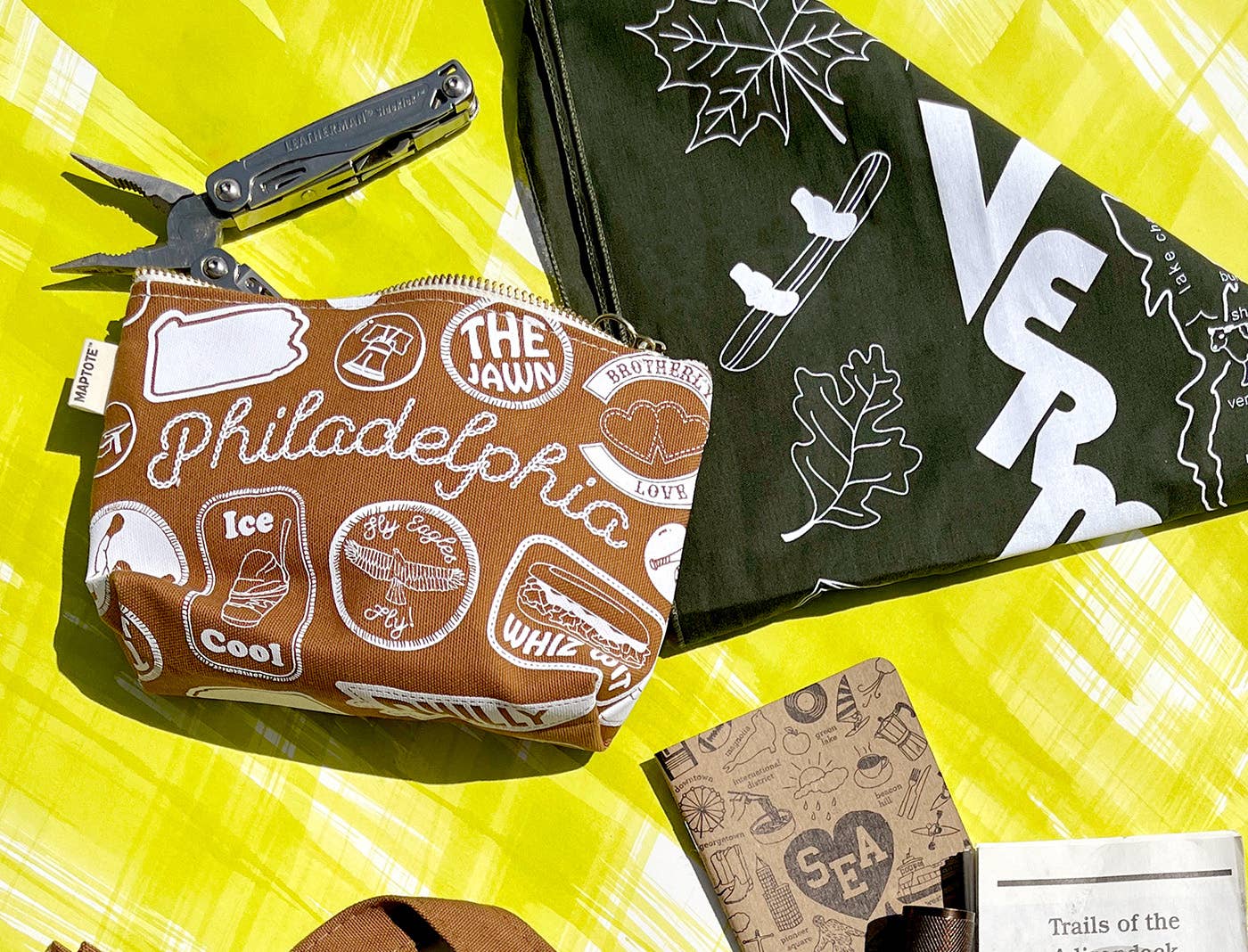 Philadelphia Pins & Patches Zipped Pouch