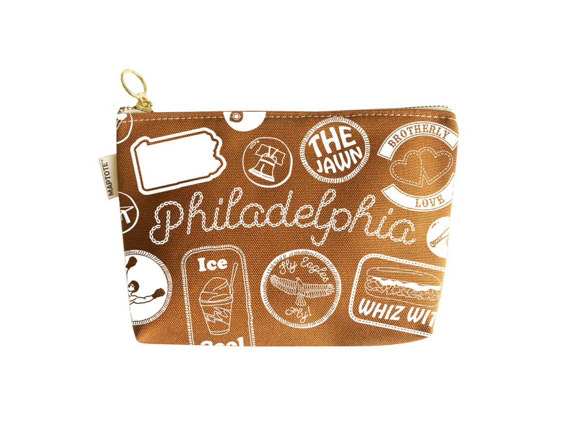 Philadelphia Pins & Patches Zipped Pouch