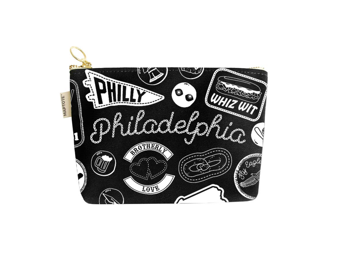 Philadelphia Pins & Patches Zipped Pouch