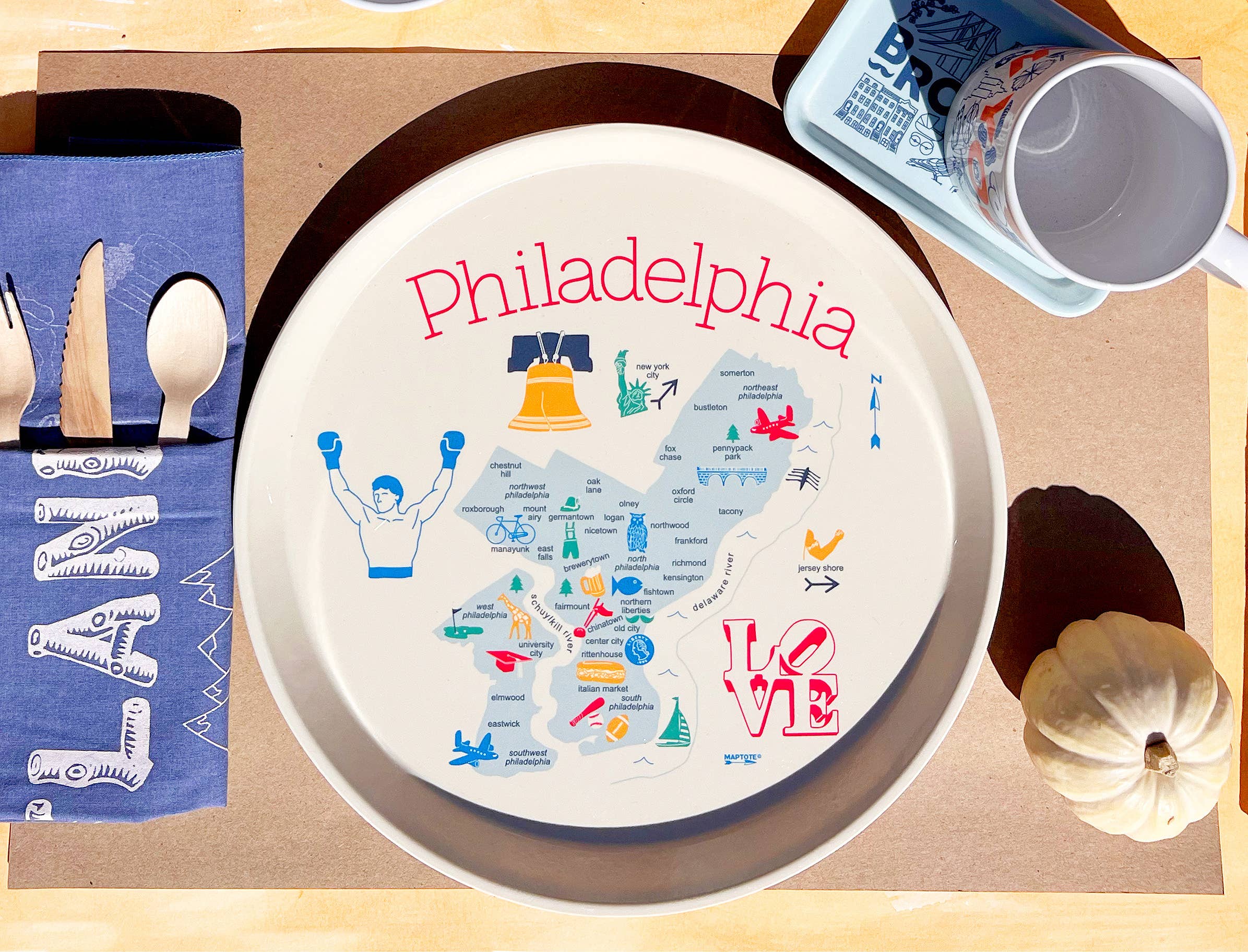 Philadelphia Round Tray