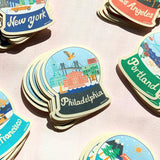 Philadelphia Snowglobe Sticker