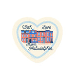 Philadelphia With Love Rowhouses Sticker