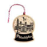 Philadelphia Wood Ornament