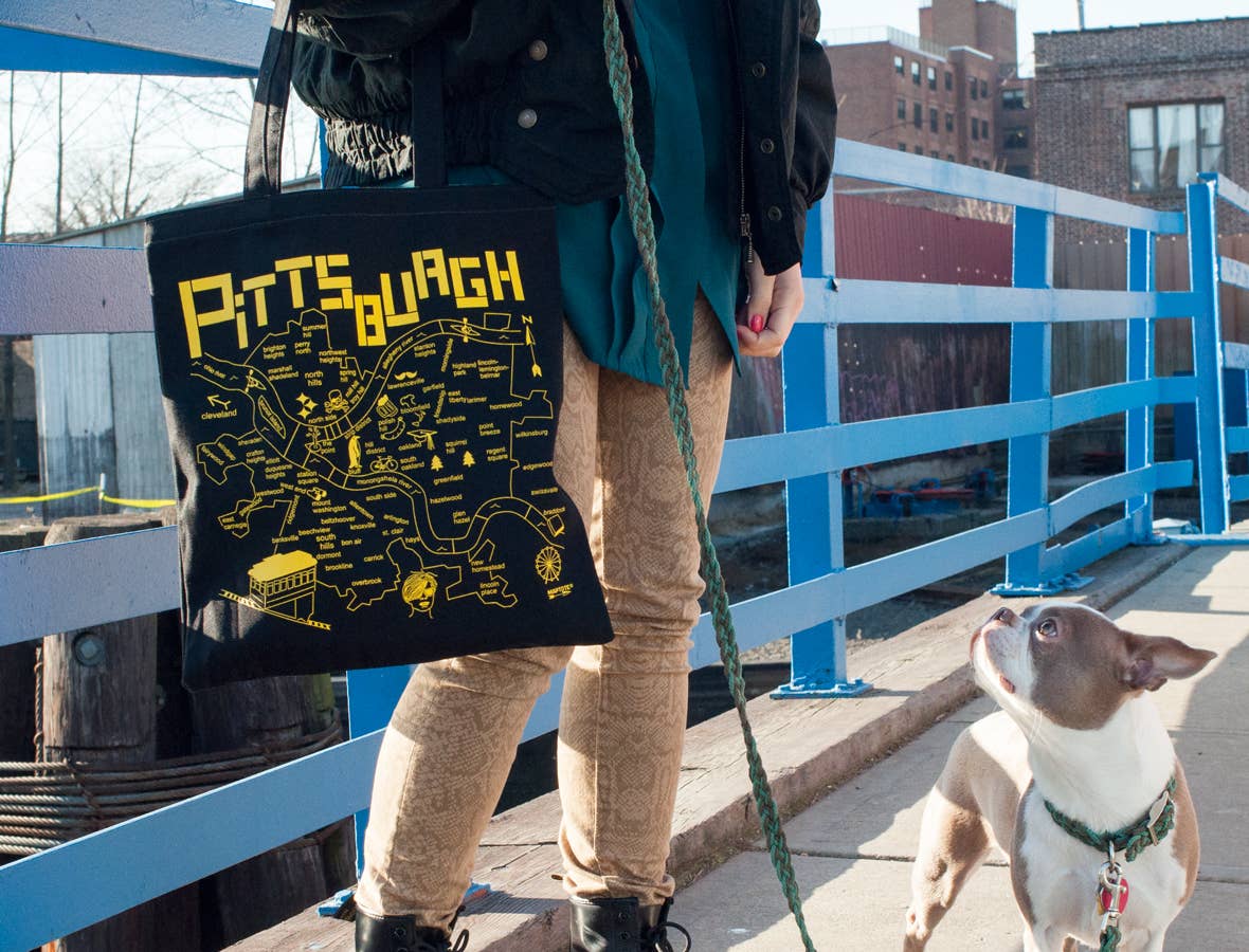 Pittsburgh Black Everyday Tote