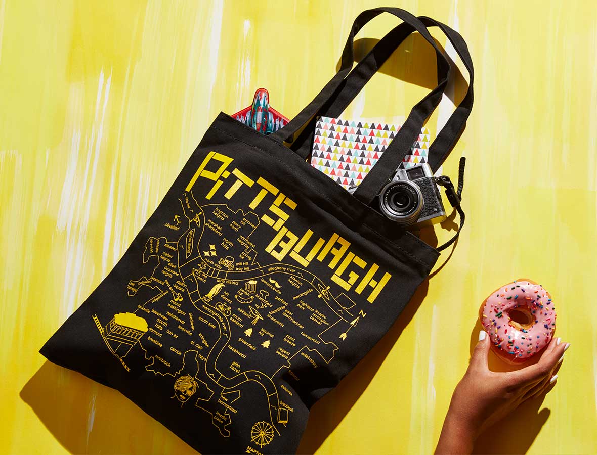 Pittsburgh Black Everyday Tote