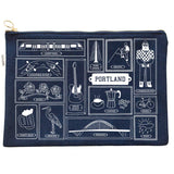 Portland Flat Zip Pouch