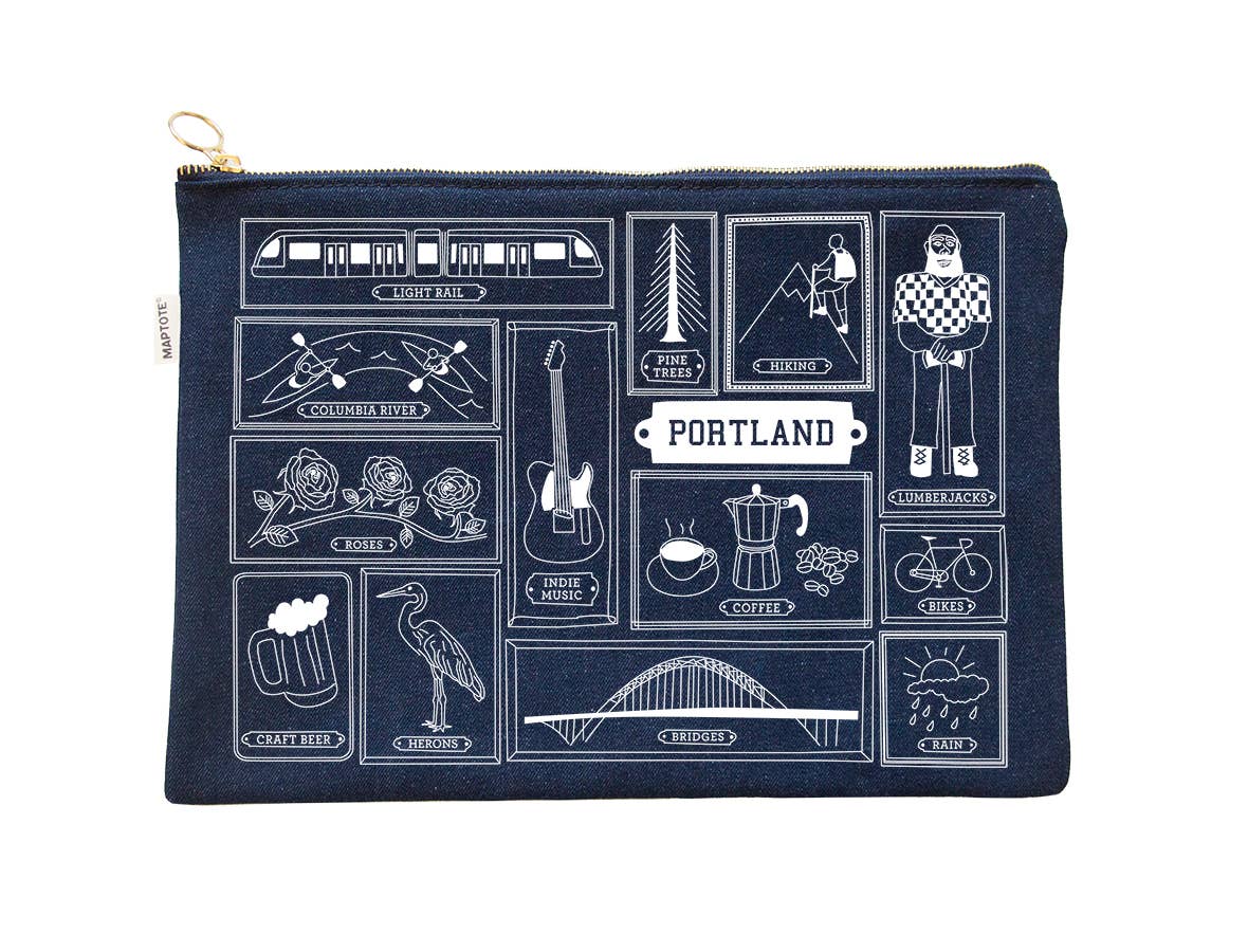 Portland Flat Zip Pouch