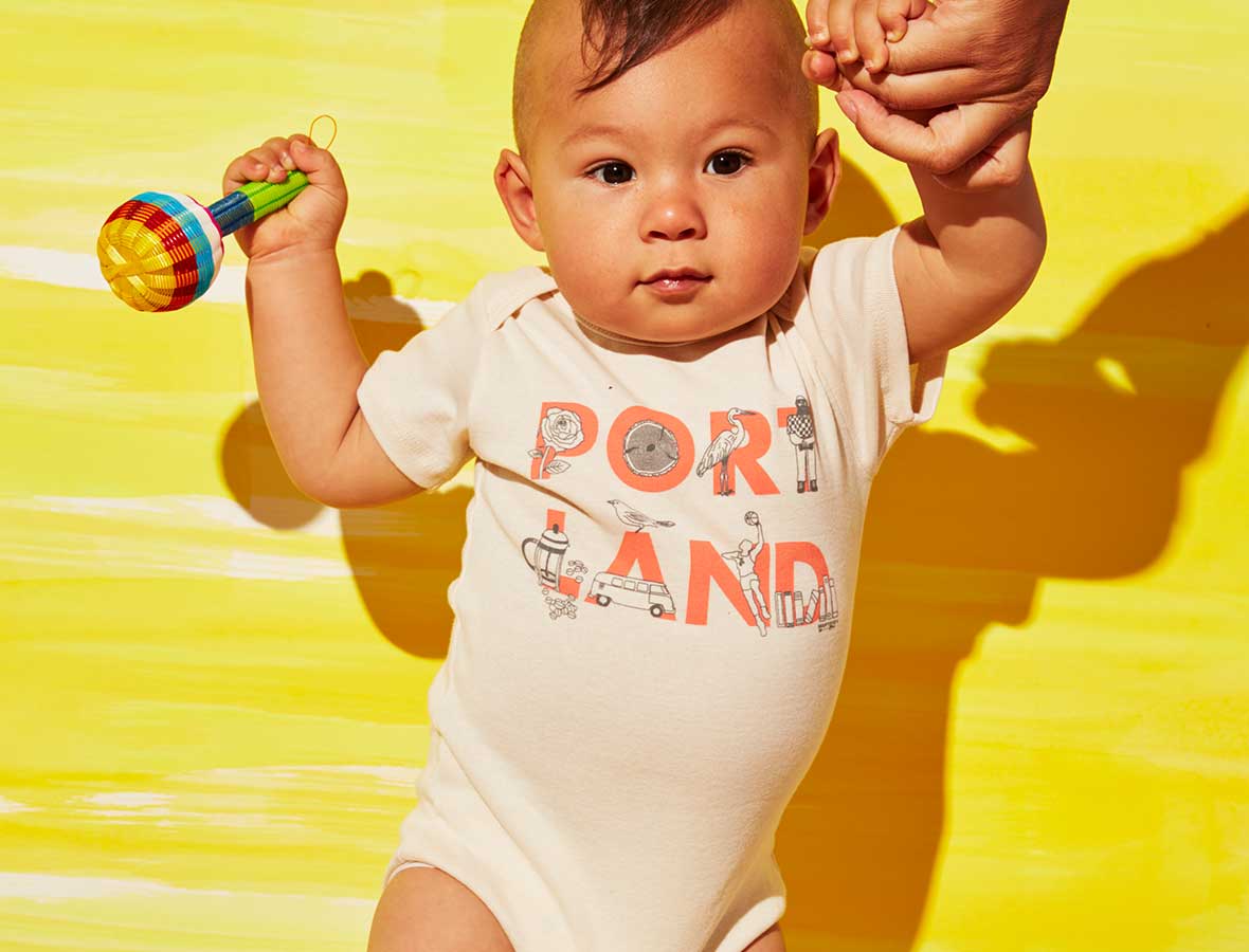 Portland Font Baby One-Piece