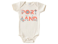 Portland Font Baby One-Piece