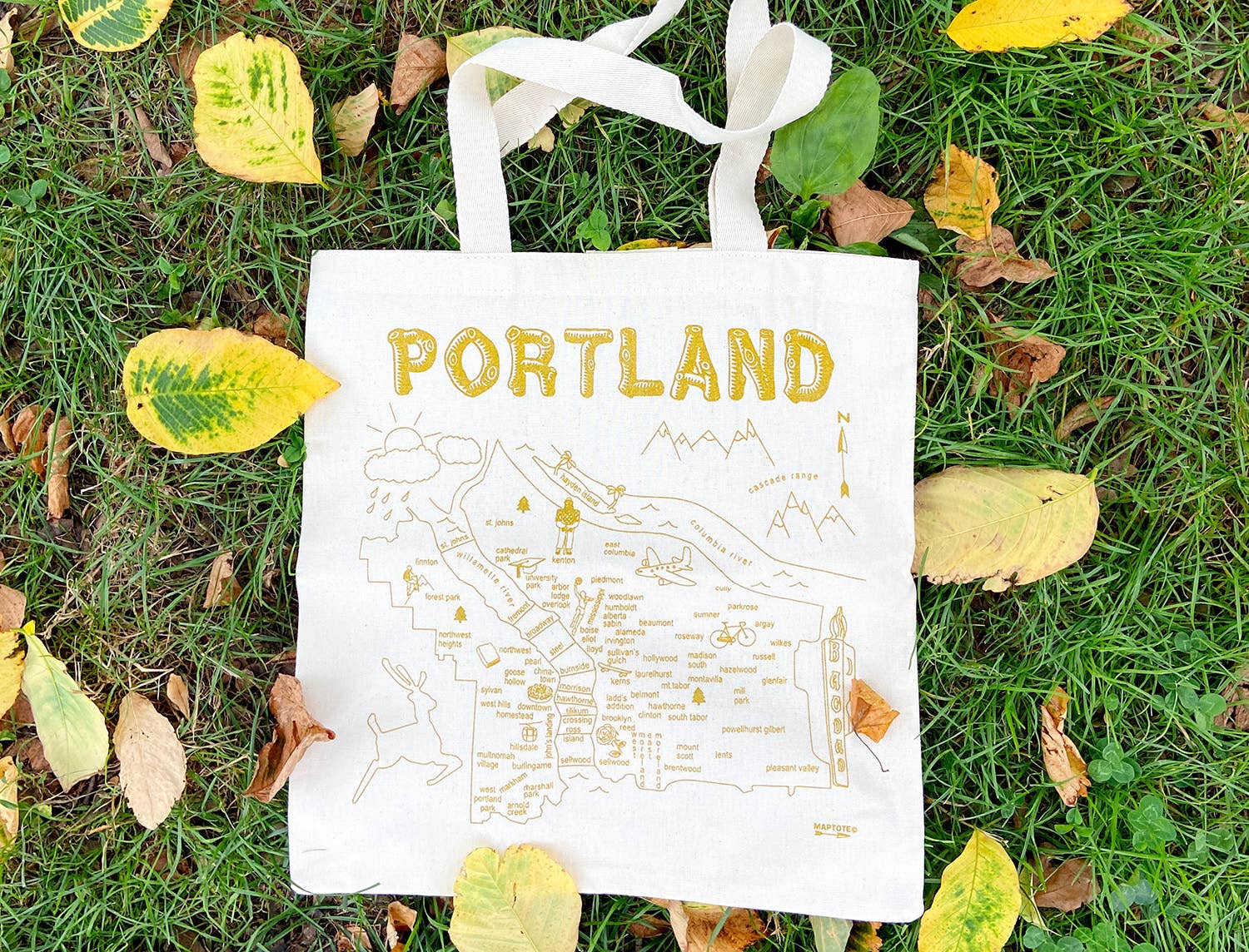 Portland Metallic Grocery Tote