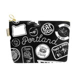 Portland Pins & Patches Zipped Pouch