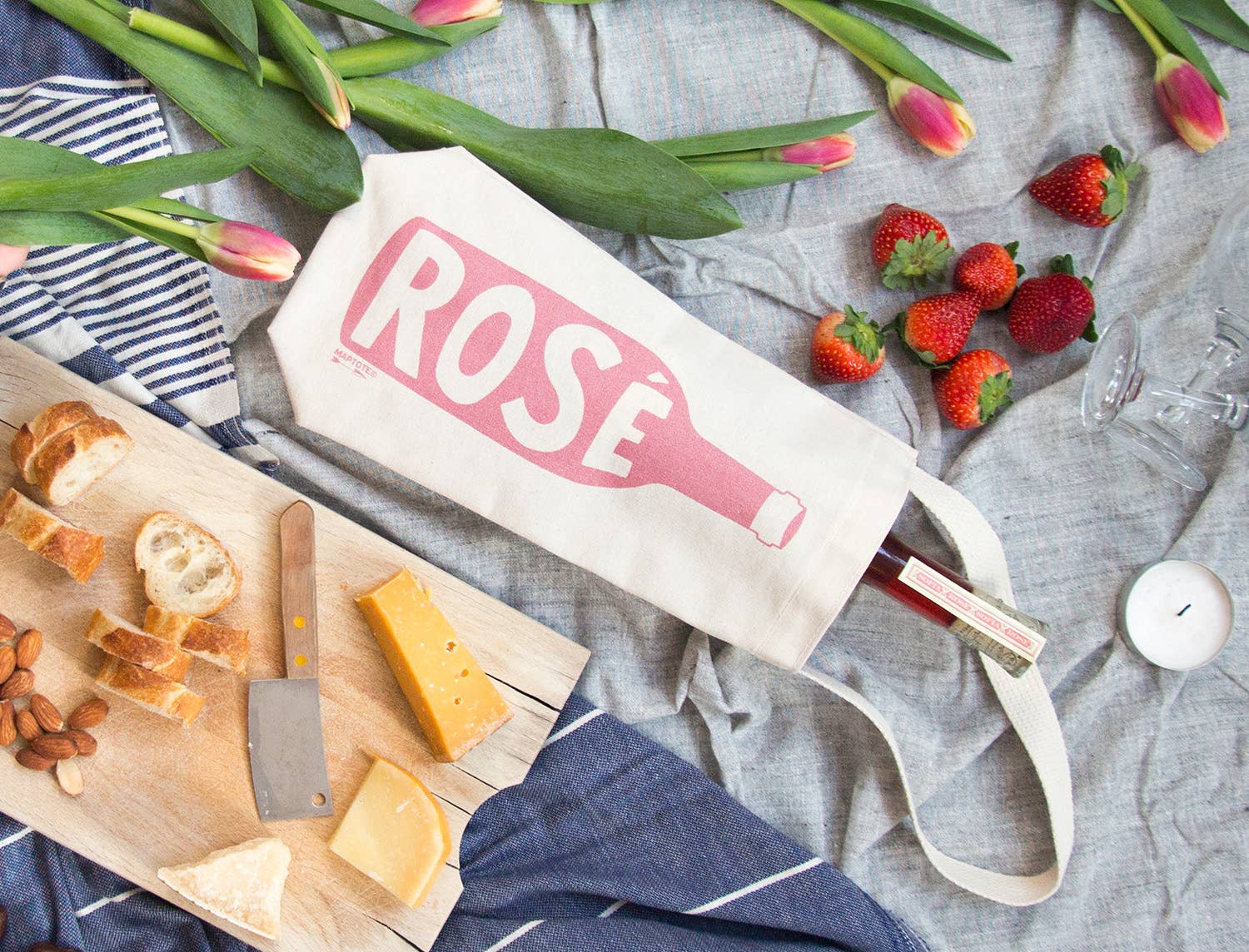 Rosé Single Wine Tote