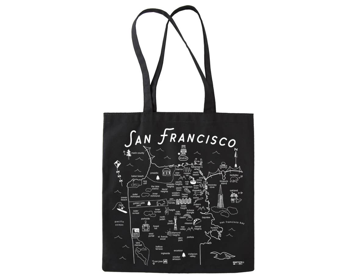 San Francisco Black Everyday Tote