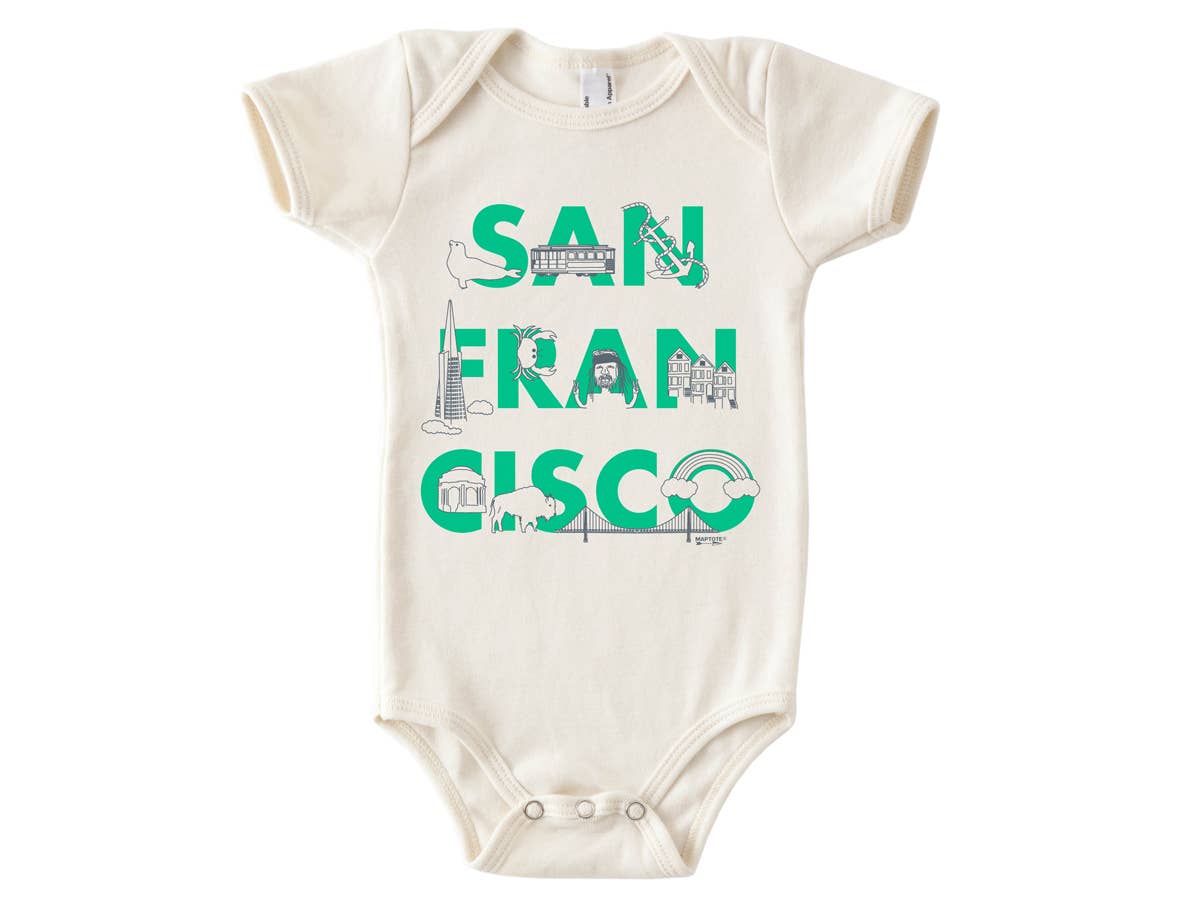 San Francisco Font Baby One-Piece