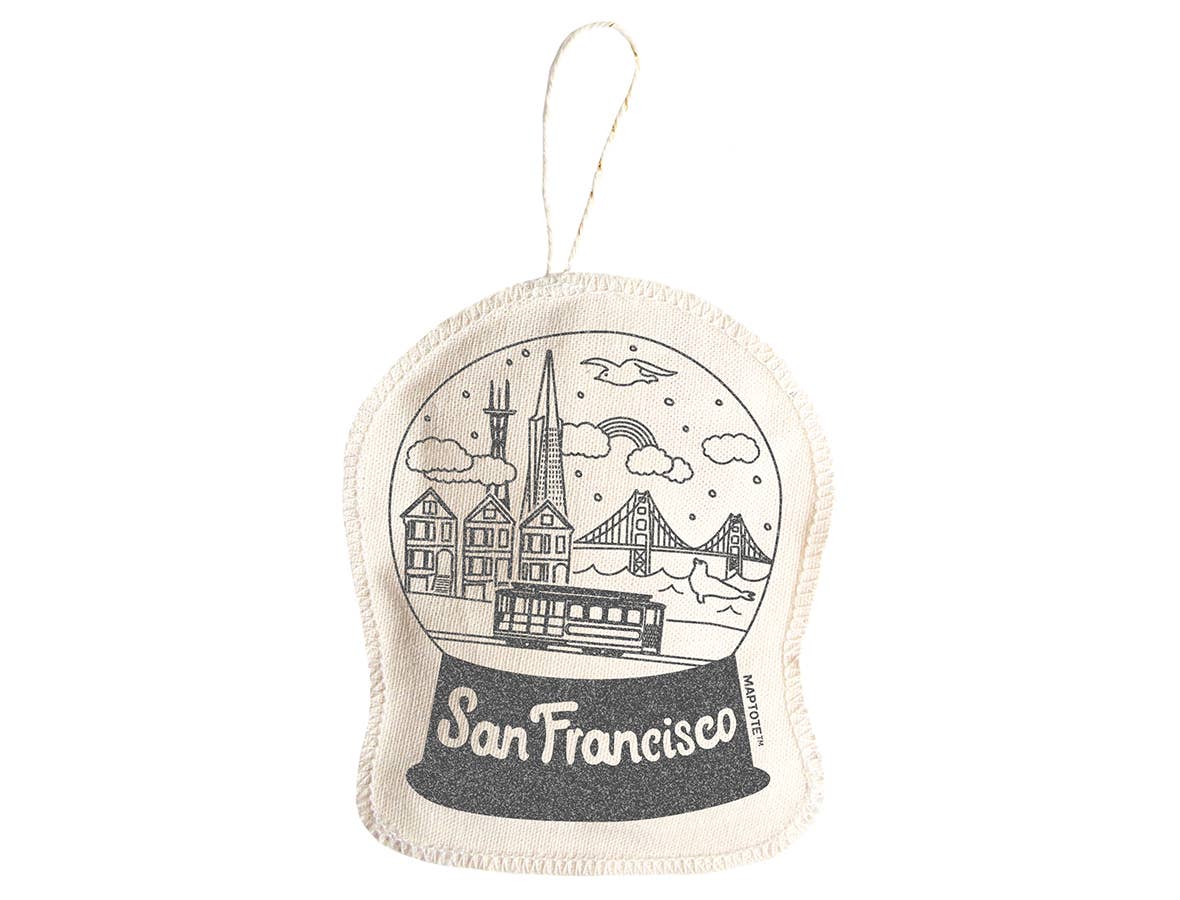 San Francisco Ornament - Silver