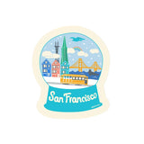 San Francisco Snowglobe Sticker