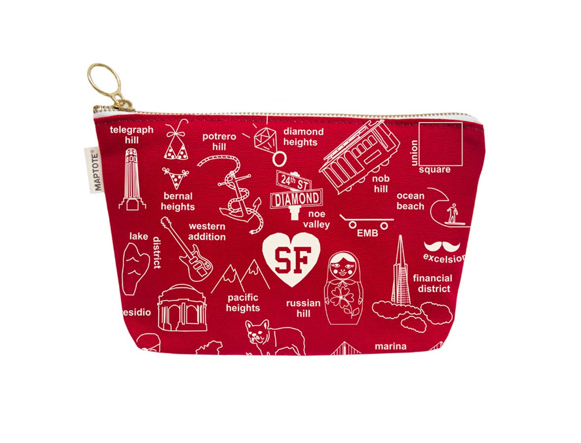 San Francisco Zipped Pouch