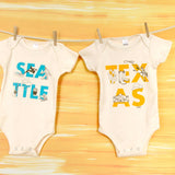 Seattle Font Baby One-Piece