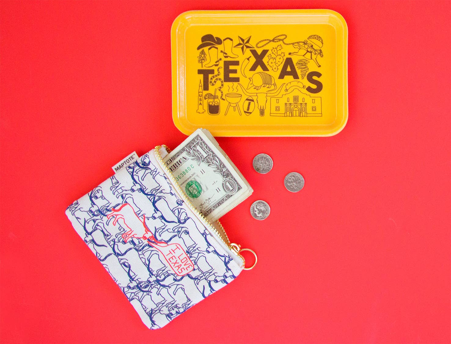 Texas Coin Pouch