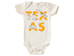 Texas Font Baby One-Piece