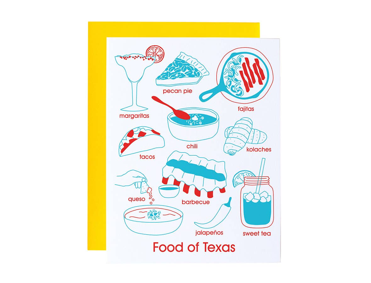 Texas Foodie Greeting Card