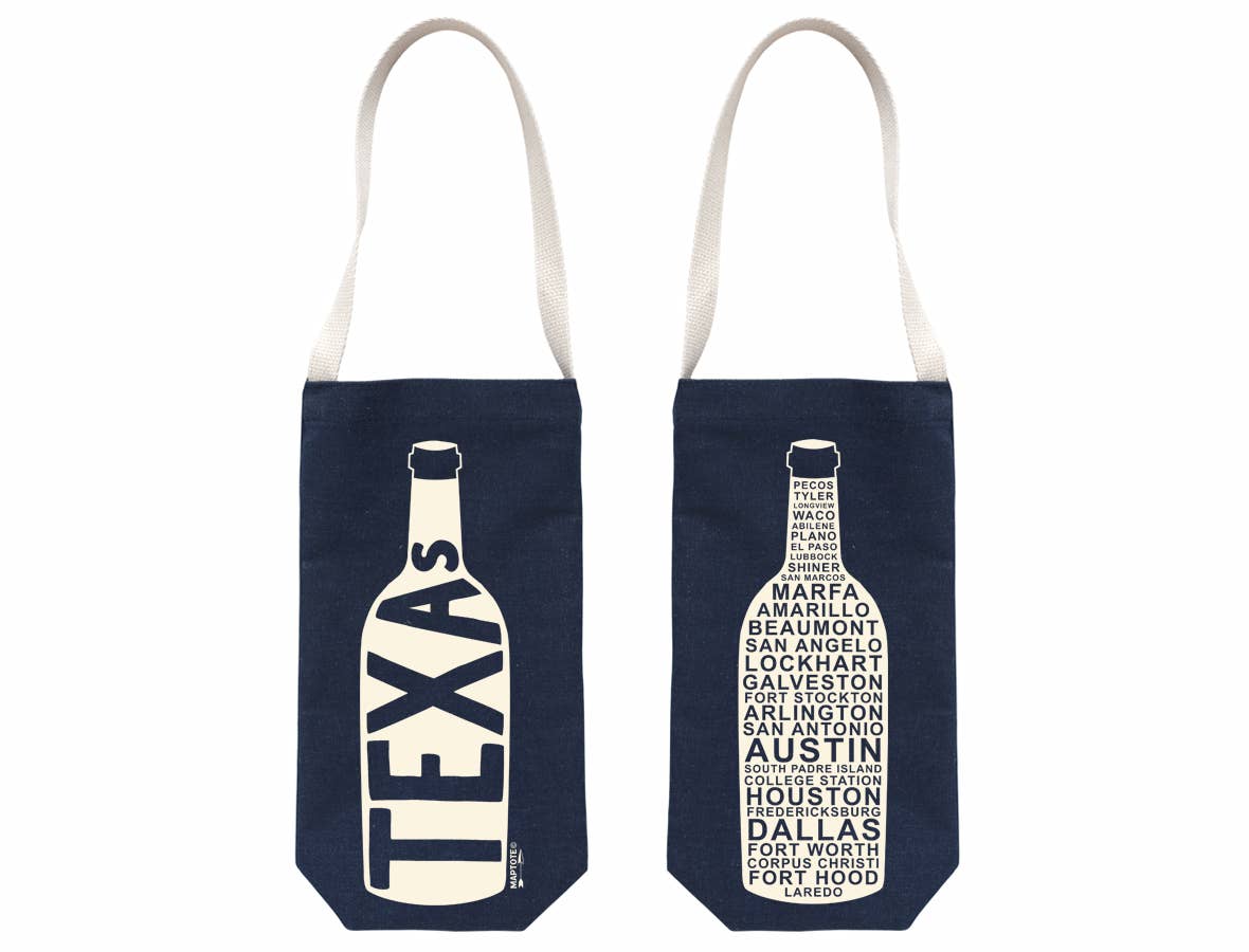 Texas Single Wine Totes