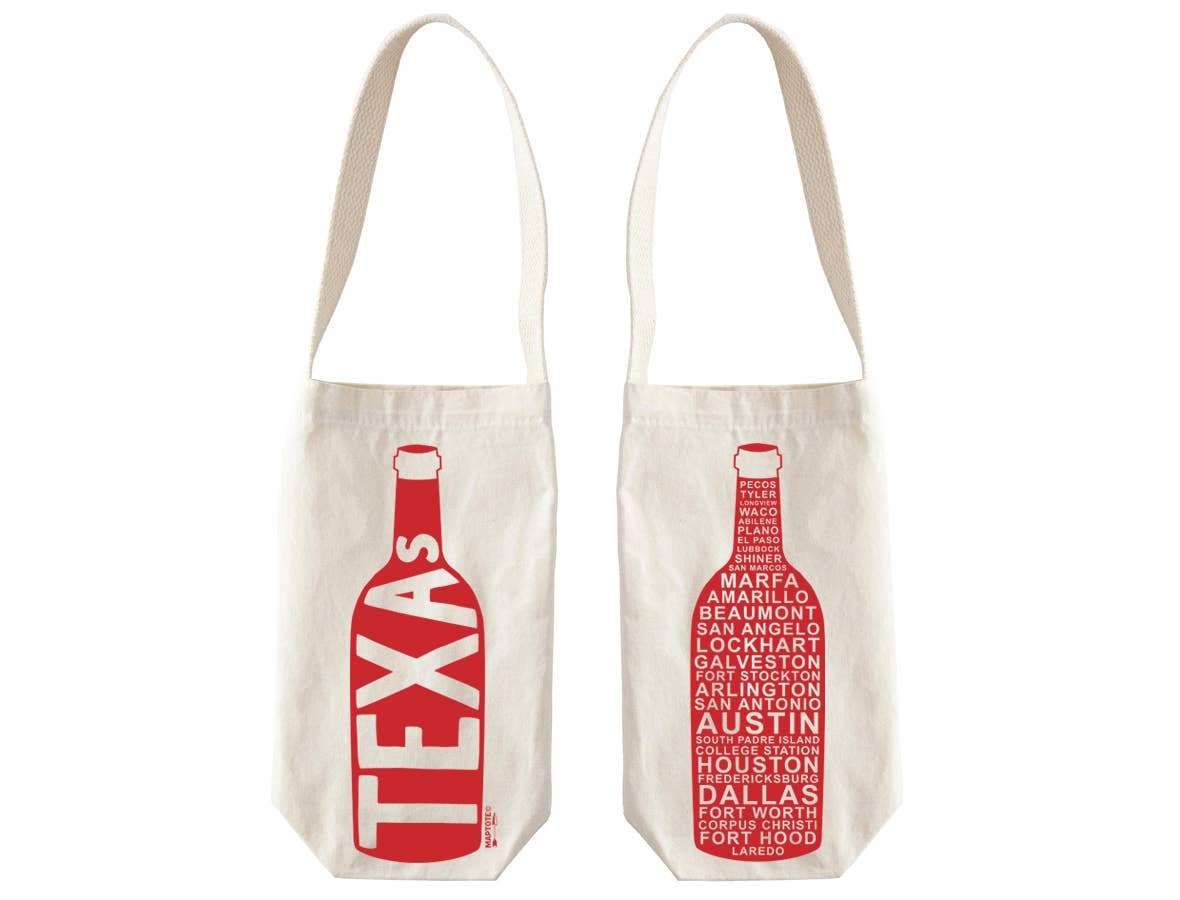 Texas Single Wine Totes