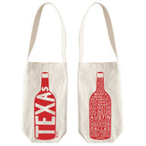 Texas Single Wine Totes