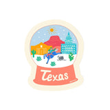 Texas Snowglobe Sticker