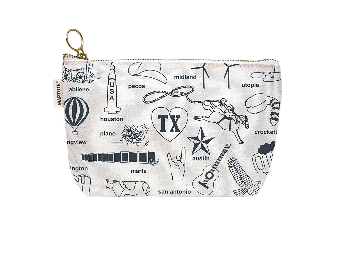 Texas Zipped Pouch