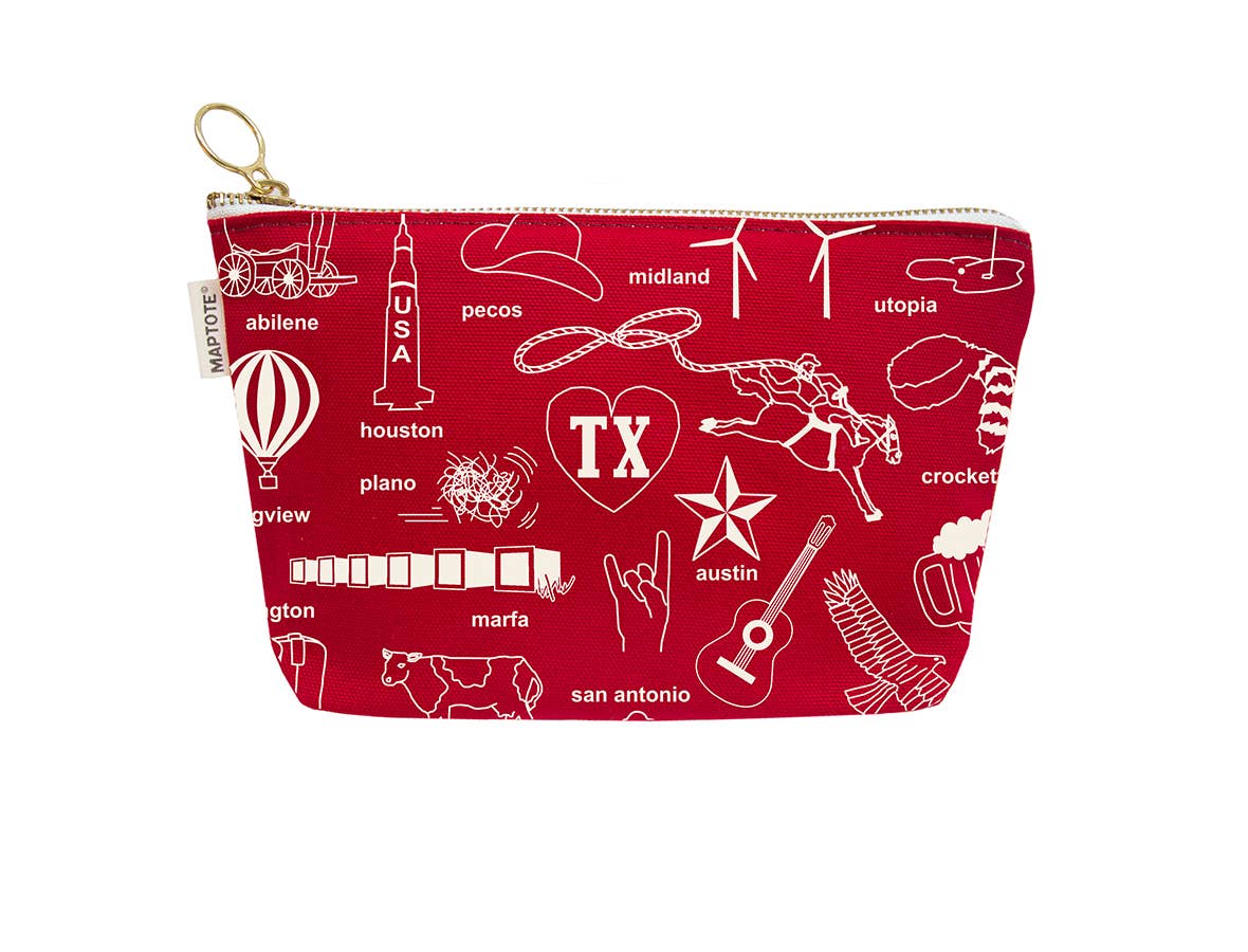 Texas Zipped Pouch