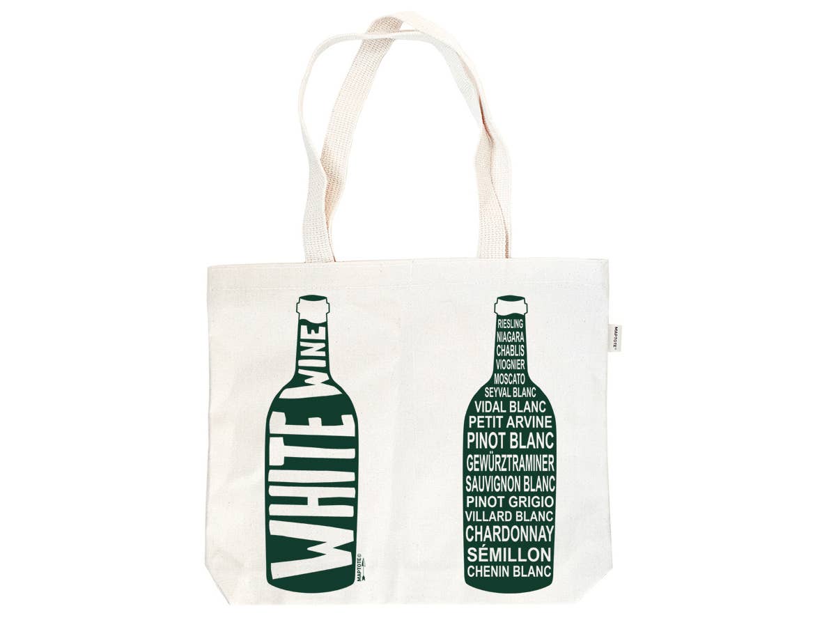 White Double Wine Tote