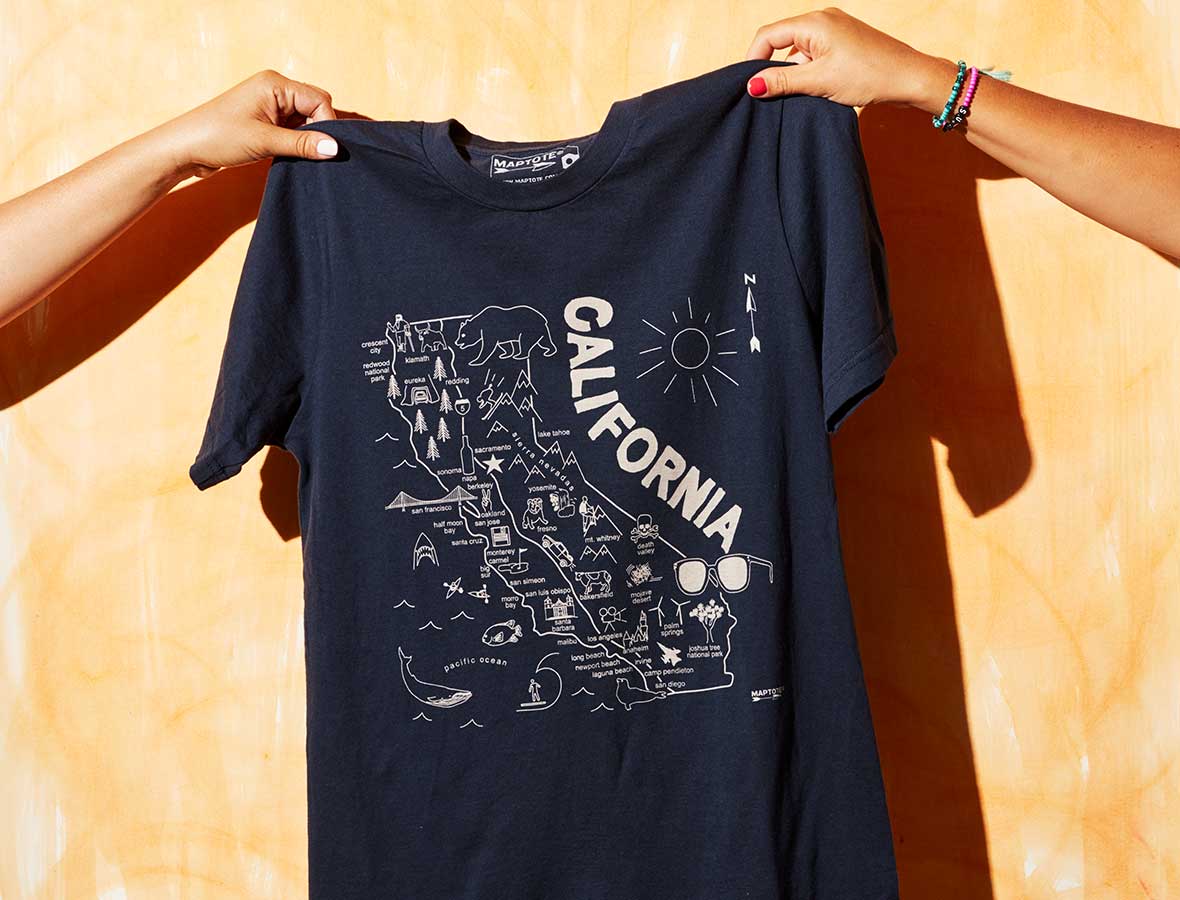 California Adult Tee - Navy